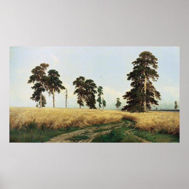 Ivan Ivanovich Shishkin (1832 - 1898) Rye Poster (Vorne)