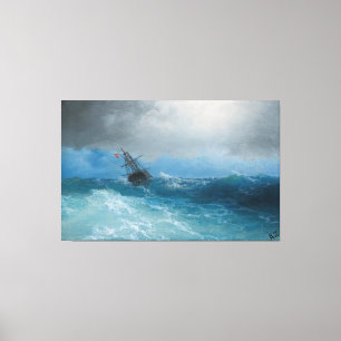 Ivan Konstantinovich Aivazovsky - Aufziehender Stu Leinwanddruck