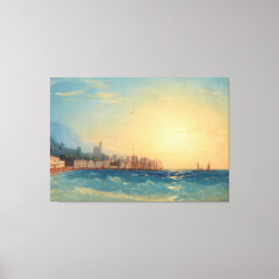 Ivan Konstantinovich Aivazovsky - Hafen mit Schiff Leinwanddruck