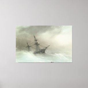 Ivan Konstantinovich Aivazovsky - Schiff in einem Leinwanddruck