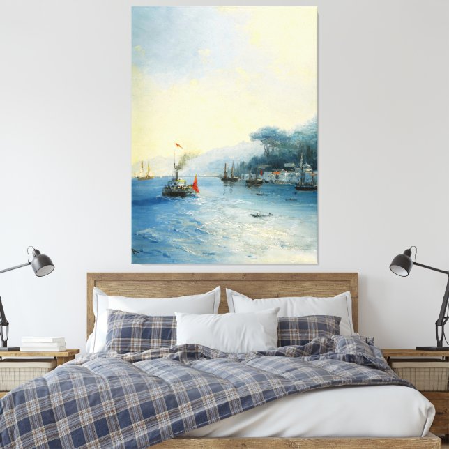 Ivan Konstantinovich Aivazovsky - Shipping on the  Leinwanddruck (Insitu (Schlafzimmer))
