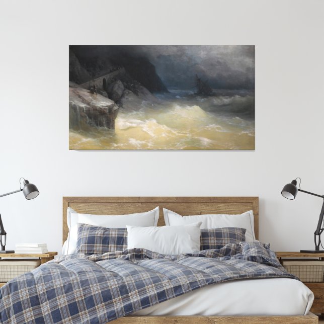 Ivan Konstantinovich Aivazovsky - Shipwreck off th Leinwanddruck (Insitu (Schlafzimmer))