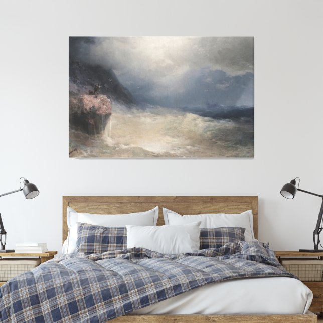 Ivan Konstantinovich Aivazovsky - The Survivor Leinwanddruck (Insitu (Schlafzimmer))