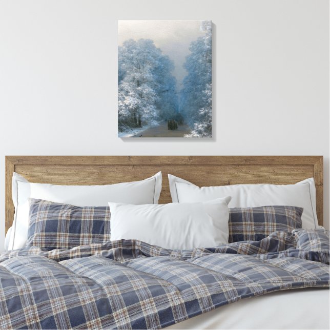 Ivan Konstantinovich Aivazovsky - Winterlandschaft Leinwanddruck (Insitu (Schlafzimmer))