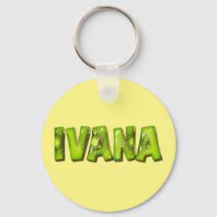 Ivana Name Kiwi Design Schlüsselanhänger