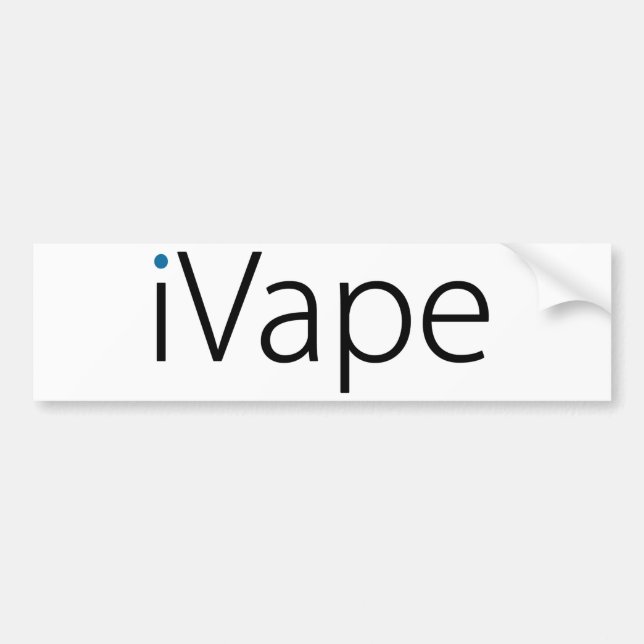 iVape Vaping elektronischer Zigaretten-Fan Autoaufkleber (Vorne)