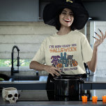 I've Been Ready for Halloween Cute Graphic T-Shirt<br><div class="desc">Obsessed with Halloween? Let the world know with this cute graphic tee. It features the fun slogan I'VE BEEN READY FOR HALLOWEEN SINCE LAST HALLOWEEN and has cute illustrations of some slightly spooky stuffed animals with skeletons visible on their bellies. There's a purple puppy dog, a teal bunny rabbit and...</div>