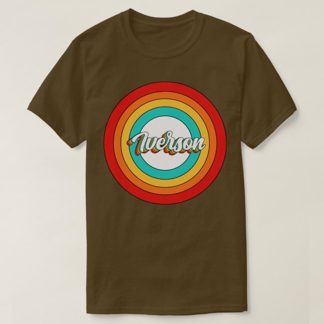 Iverson Name Shirt Vintag Iverson Circle (Design vorne)