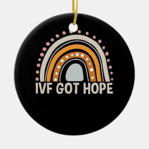 Ivf Got Hope Ivf Warrior Ivf Baby Ankündigung Boh Keramik Ornament