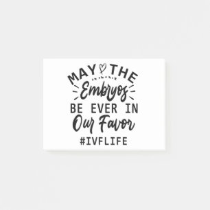 IVF Transfer Day Retrieval Tag IVF Couple Gift Post-it Klebezettel