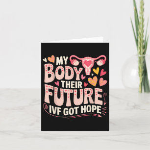 IVF Transfer Day Surrogacy Schwangerschaft Leihmut Karte