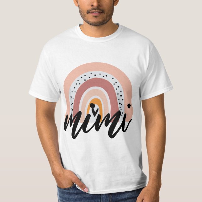IVF Twins Mimi Boho Rainbow Cute Pregnancy Twins  T-Shirt (Vorderseite)