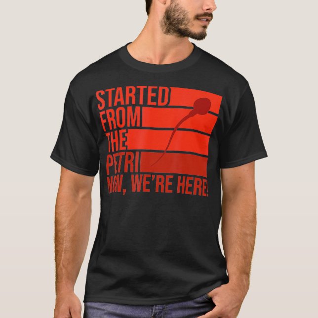 IVF Überlebende Krieger hier Transfer Day Unfrucht T-Shirt (Vorderseite)
