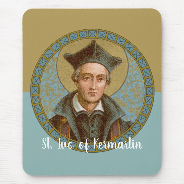 Ivo of Kermartin (BK 015) Mousepad (Vorne)