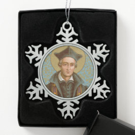 Ivo of Kermartin (BK 015) Schneeflocken Zinn-Ornament