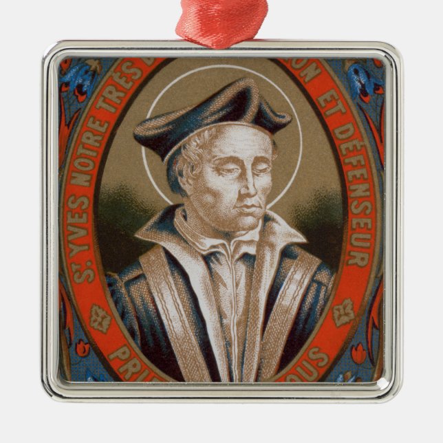 Ivo of Kermartin (M 005) Ornament Aus Metall (Vorne)