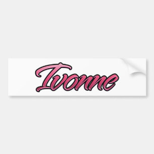 Ivonne verblasste pink Aufkleber Sticker Autoaufkleber