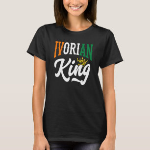 ivorischer König Côte d'Ivoire Flagge T-Shirt