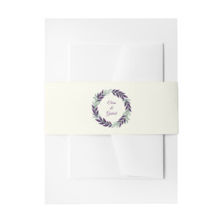 Ivory and Wreath / Boda Marfil y Corona Einladungsbanderole