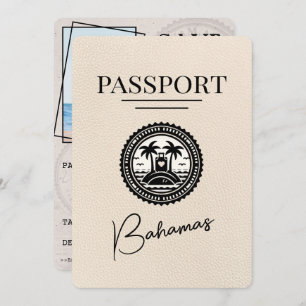 Ivory Bahamas Passport Save the Date