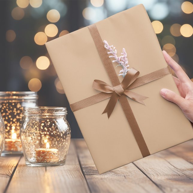 Ivory Beige Wrapping Paper Geschenkpapier (Von Creator hochgeladen)