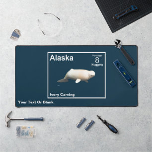 Ivory Beluga - Alaska Postage Schreibtischunterlage