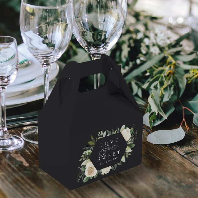 Ivory Bloom | Blumenrahmen "Liebe ist süß" Hochzei Geschenkschachtel (Von Creator hochgeladen)