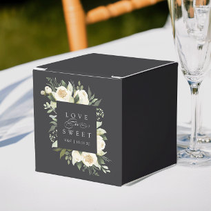Ivory Bloom Hochzeit mit Blütenblättern "Liebe i Geschenkschachtel