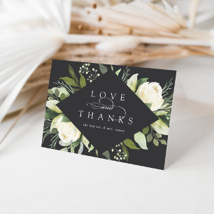 Ivory Bloom Hochzeit von Wasserfarben Dankeskarte