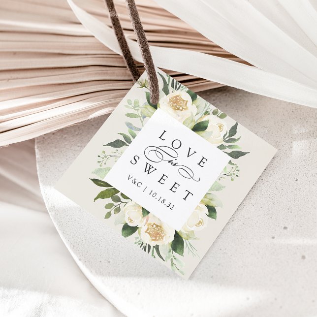 Ivory Bloom | Hochzeitskala "Liebe ist süß" Geschenkanhänger (Von Creator hochgeladen)
