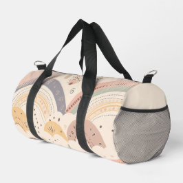 Ivory Boho Rainbow Duffle Bag