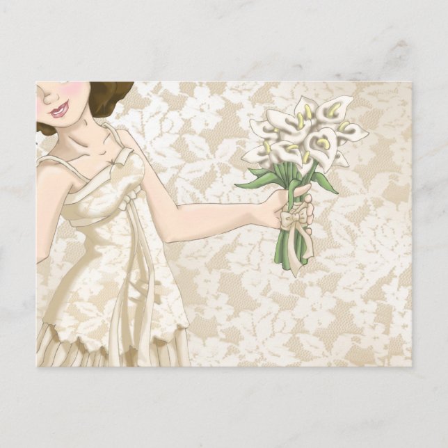 Ivory Bride Postkarte (Vorderseite)