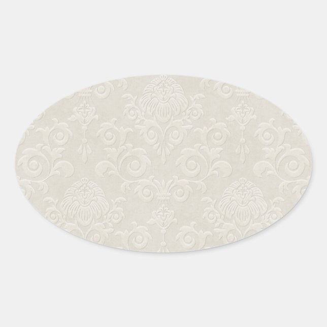 Ivory Brocade Sticker (Vorderseite)