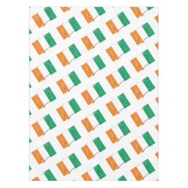 IVORY COAST FLAG MAP Stilvolle, Patriotische Ivori Tischdecke