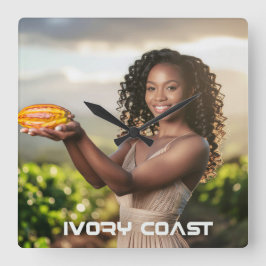 IVORY COAST QUADRATISCHE WANDUHR