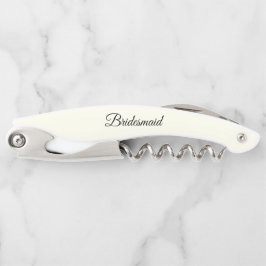 Ivory Color Personalized Wedding Bridesmaid Kellnermesser
