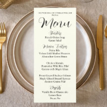 Ivory Color Simple Style Wedding Dinner