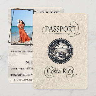 Ivory Costa Rica Passport Save The Date
