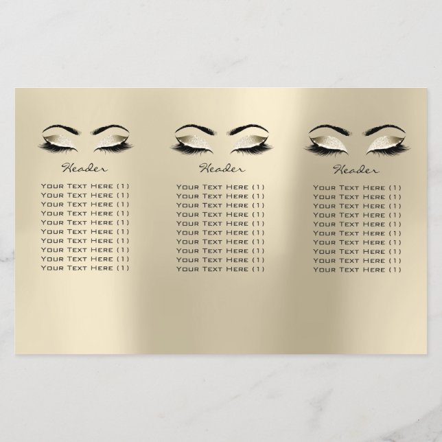 Ivory Creamy Makeup Eyes Lashes DL 3 Packungsbeila Flyer (Hinten)