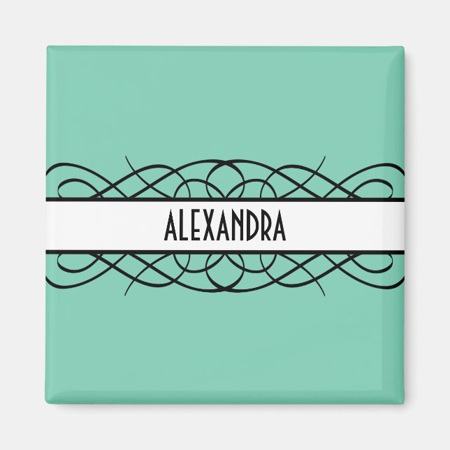 Ivory Deko Blühe Magnet (Vorne)