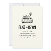 Ivory Drawn Illustration Minimalist QR Wedding