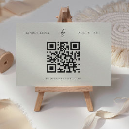 Ivory Elegany Classy UAWG Online Wedding RSVP Card