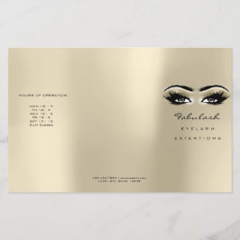 Ivory Eyes Makeup Eyes Lashes DL 3 Packungsbeilage Flyer