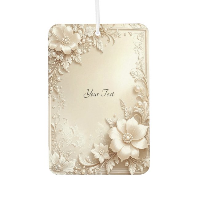 Ivory Flowers Air Freshener Autolufterfrischer (Vorderseite)
