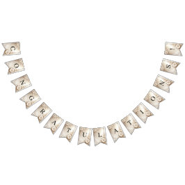 Ivory Flowers Bunting Flag Wimpelkette