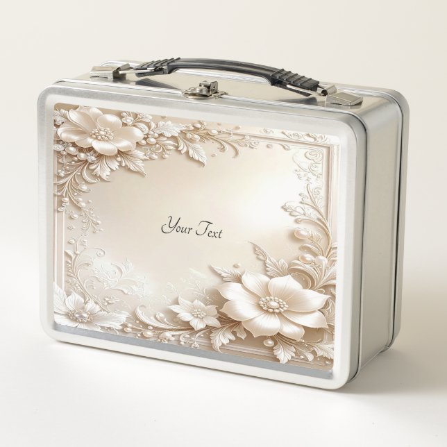 Ivory Flowers Lunch box (Vorderseite)