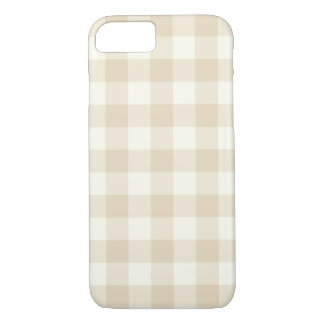 Ivory Gingham Pattern iPhone 7 Fall iPhone 8/7 Hülle