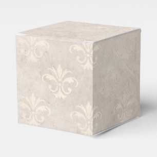 Ivory Grunge Damask Geschenkschachtel