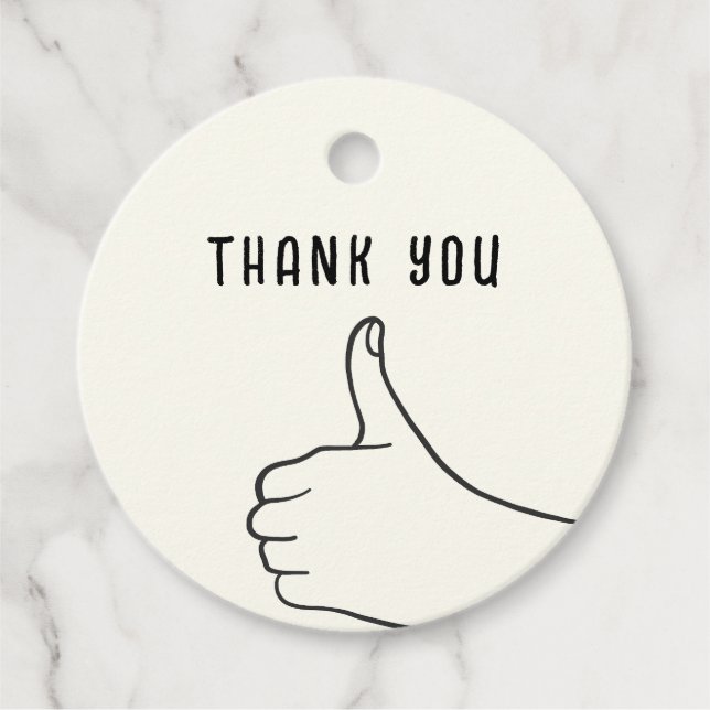 Ivory Hand Drawn Illustration Minimalist Wedding  Geschenkanhänger (Vorderseite)