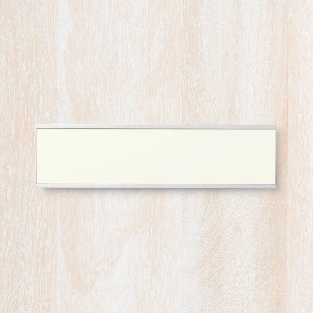 Ivory Hanging Name Sign Türschild (Vorderseite )